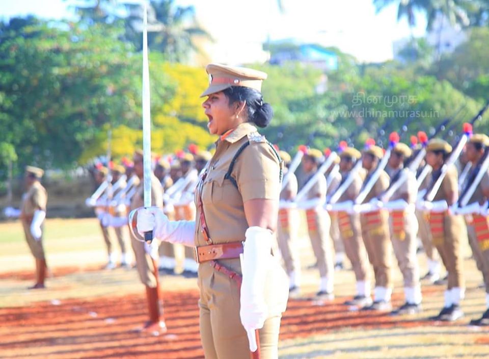 एन माहेश्वरी हर साल परेड का नेतृत्व करती आ रही हैं। फोटो- दीना मुरासू