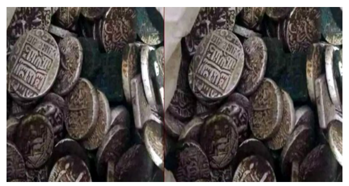 शामली में खेत की खुदाई के दौरान मिले चांदी और सोने के सिक्के