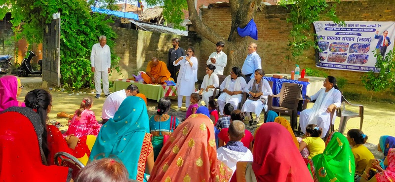 लक्ष्य की लखनऊ टीम का बहुजन जागरूकता अभियान।